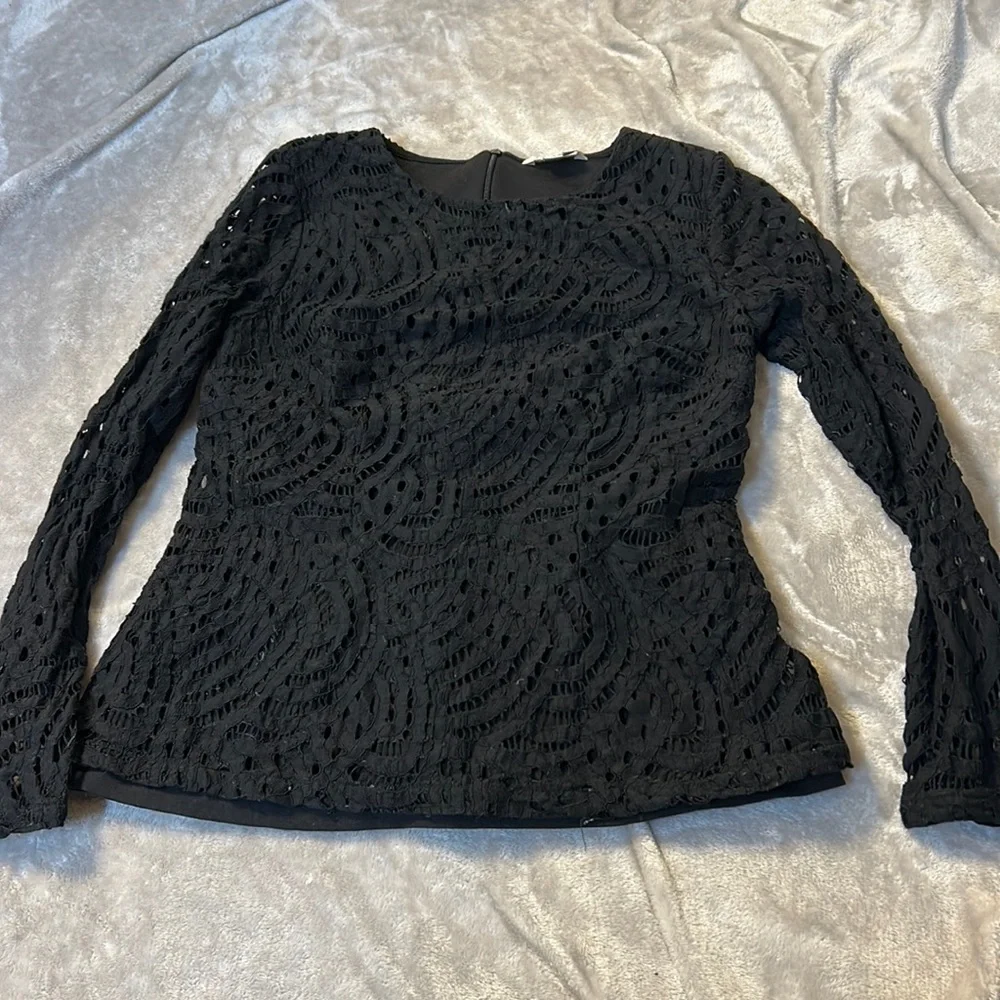 Boden lace long sleeve top